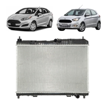 RADIADOR FORD FIESTA KA 2013 a 2018 1.5 1.6 COM E SEM AR VALEO