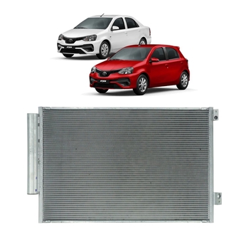 CONDENSADOR TOYOTA ETIOS 2012 a 2016 1.3 1.5 DENSO