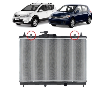 RADIADOR LIVINA TIIDA 1.6 1.8 MANUAL 2007/2015 SISTEMA BEHR