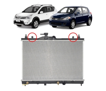 RADIADOR LIVINA TIIDA AUTOMATICO 2007 A 2015 SISTEMA BEHR