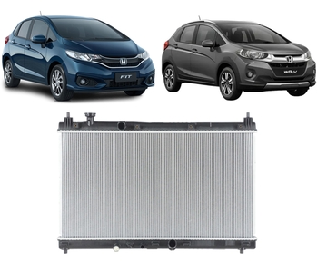 RADIADOR HONDA FIT 2015 a 2021 1.5 COM AR DENSO