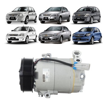 COMPRESSOR FIAT CHEVROLET CELTA PRISMA CORSA AGILE MONTANA MERIVA ASTRA VECTRA ZAFIRA PALIO PUNTO DOBLO SIENA STILO STRADA IDEA 1999 A 2021 1.0 1.4 1.6 1.8 2.0 2.2 2.4 DENSO