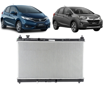 RADIADOR HONDA FIT WR-V 2015 a 2019 1.5 COM AR REACH RADIADORES