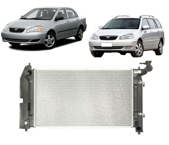 RADIADOR TOYOTA COROLLA 2002 a 2008 1.6 1.8 COM E SEM AR DENSO