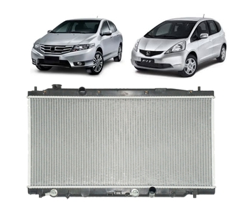 RADIADOR HONDA CITY FIT 2009 a 2014 1.4 1.5 COM AR DENSO
